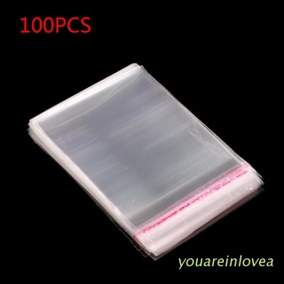 youar bolsa de plástico transparente opp autoadhesiva sellado bolsas de polietileno resellables