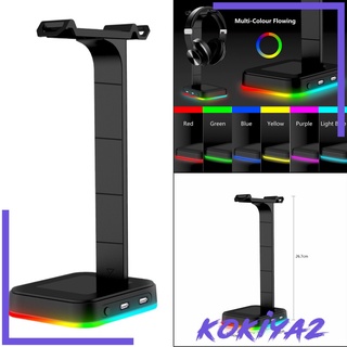 [Kokiya2] soporte de auriculares RGB Premium para juegos, escritorio, soporte de pantalla