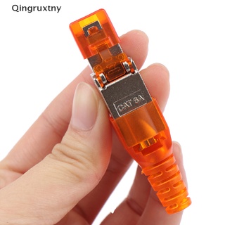 [qingruxtny] Cat6A Rj45 Connector Ethernet Adapter Tool-Free Crimping Shielded Crystal Head [HOT]