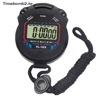 Time2 Digital profesional de mano LCD cronógrafo temporizador deportivo cronómetro Stop Watch