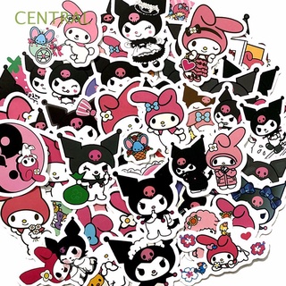 CENTRAL 50pcs/pack Graffiti Sticker Waterproof Kuromi Anime Stickers My Melody Mobile Phone Sticker Cute Pink Cool Lomi Computer Stickers Guitar Stickers Cartoon Stickers Helmet Stickers