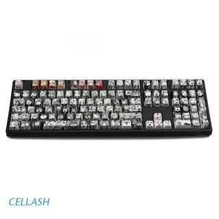 cellash pbt 108 key ahegao keycap tinte sublimación oem perfil japonés anime keycap para cherry gateron kailh interruptor teclado mecánico