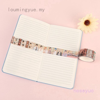 Noseyuo BTS suministros KPOP BTS Washi cinta de papel Maksing Scrapbook pegatinas foto Washi cinta JIMIN
