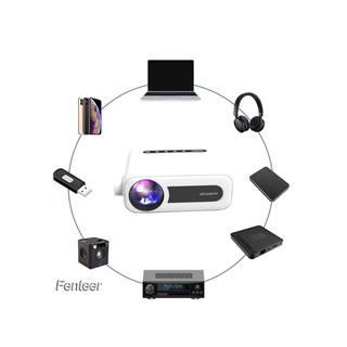 [FENTEER] Mini proyector 1080P de alto brillo proyección portátil cine en casa