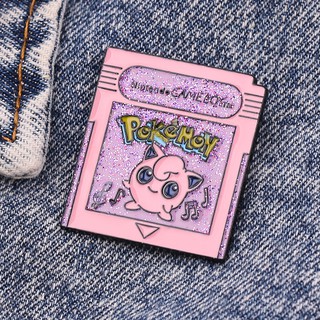 Pokémon Pikachu Brooch Pink Square Pin New