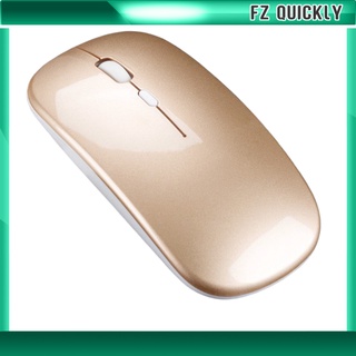 Mouse óptico inalámbrico Led delgado recargable Silencioso Para oficina/Pc/Laptop