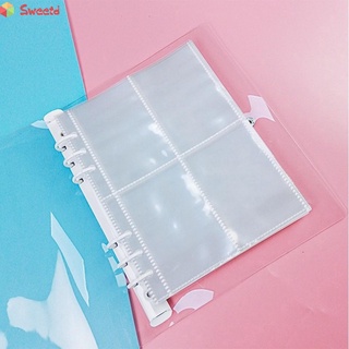 10Pcs a5 mangas a5 transparente bolsa de almacenamiento de fotos de hoja suelta álbum página interior (1)