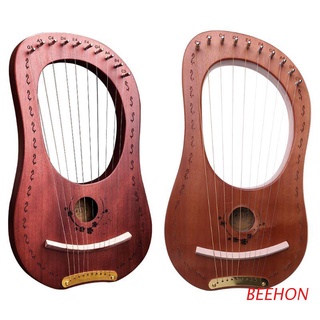 beehon práctica portátil arpa madera maciza 10 cuerdas fiesta lier arpa instrumento musical profesional sonido entretenimiento regalos