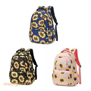 MAXIN Sunflower School Backpack 14" Laptop Backpack Casual Daypack School Bookbag