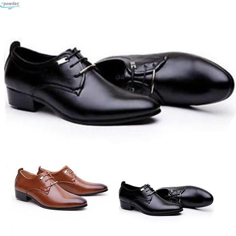 venta caliente zapatos formales de cuero oxfords para hombre