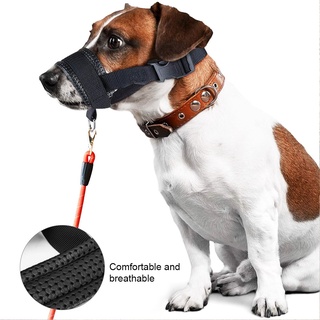✿Kebowoa✿High Quality Dog Muzzle Anti Bite Barking Pet Nylon Strap Training Leash Adjustable Mask✿ (1)