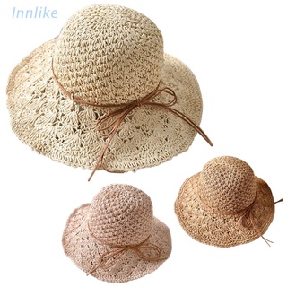inn mujeres floppy paja sombrero de sol verano playa ala ancha señoras plegable aplastable gorra
