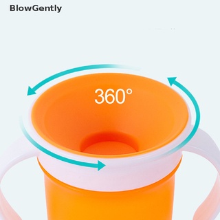 Blowgently 360 grados giratorio bebé aprendizaje beber taza doble mango a prueba de fugas taza de agua BG NOVEL