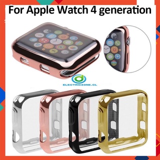 Applicable to Apple Watch 4 Generation All-inclusive Plating Shell Applicable iWatch 4 All-inclusive Soft Shell for W26 W46 Smart Watch