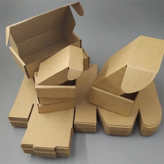 Various Sizes Natural Paper Kraft Square Packaging Carton Box/Corrugated Cardboard Storage Units (2)