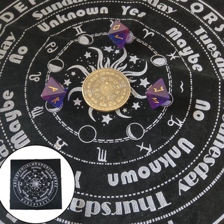 [12] Brujería 12 Constelaciones Tarot Mantel Terciopelo Adivinación Altar Paño (5)