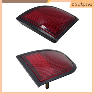 2x Rear Bumper Reflector Light Left and Right Red For Mitsubishi L200 Pickup