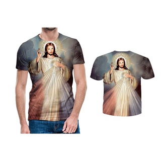 Nueva moda tendencia ropa de hombre religión jesús camiseta 3D cristianismo totalmente sublimado manga corta tamaño 90cm-160cm talla XS-4XL -Jesus11
