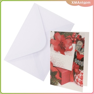 10pcs/set Merry Christmas Greeting Cards Holiday Xmas Card Envelope