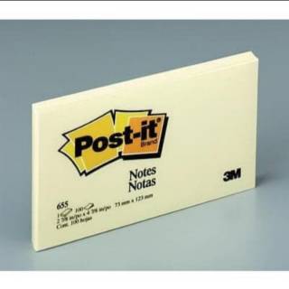 Post-it nota adhesiva 655 amarillo 3M