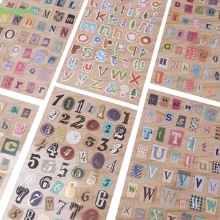 Hongzhi1 calcomanía adhesiva De Letras adhesivas Para diario/Alfabeto/Número/DIY/stickers Decorativos