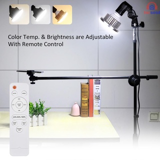 [L.S]Andoer E27 50W bombilla LED lámpara ajustable brillo y temperatura de Color 3200K ~ 5600K con Control remoto estudio foto vídeo luz AC185-245V (3)