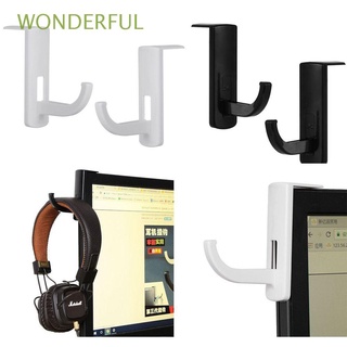 WONDERFUL Organizer Headphone Hook Convenience Monitor Holder Earphone Accessories New Storage Household Adhesive Plastic Stand