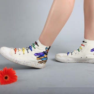 12 cordones de silicona de moda para zapatos elásticos, cordones unisex, zapatos deportivos, sin corbata