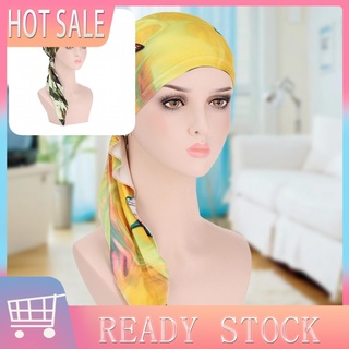 Duo| Tradicional pañuelo sombrero borla elástica cabeza envoltura Beanie accesorios para el cabello