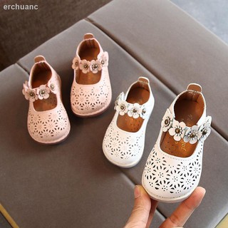 ◐✿✼0-1-2-3 años/niña/zapatos individuales primavera y otoño/zapatos de cuero de princesa con suela suave