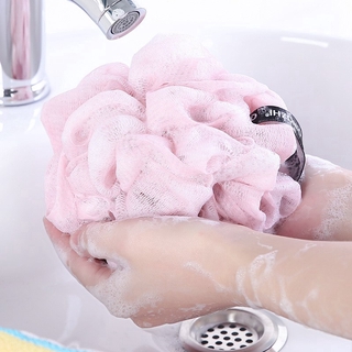 Gran Bola De baño floreada toalla De baño Esponja De limpieza corporal De malla para lavado De ducha