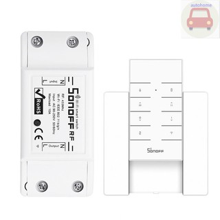 (en stock) Sonoff Rf Diy Wifi inalámbrico Módulo de enchufe Interruptor con Rm433 control Remoto y Base Para el hogar Inteligente App control Remoto