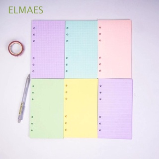 ELMAES School Supplies Notebook Paper Agenda Binder Inside Page Paper Refill Monthly Weekly Purple Daily Planner 40 Sheets A5 A6 Loose Leaf Paper Refill