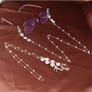 Gafas de cadena Anti-pérdida máscara cordón de imitación perla de la máscara de los niños de la eslinga de 75 cm (1)