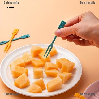 [BSF] 36 piezas desechables de plástico para Catering, tenedor de frutas, palillo de alimentos, plástico, horquilla para frutas [Baishangfly]