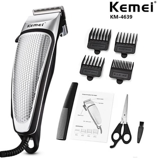 Kemei KM - 4639 - cortador de pelo eléctrico con cable enchufable profesional para barberos