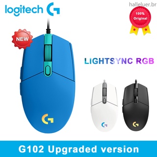 Logitech G102 Lightsync - mouse con cable para juegos, retroiluminado, mechanicala, botón lateral, Macro, portátil, USB, oficina en casa