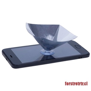 TRETRTR 2 pzs proyector de pantalla de holograma 3D/soporte universal para teléfono (9)