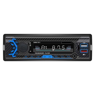 Coche eléctrico SWM-7811 solo DIN coche estéreo Bluetooth AUX Radio función de Control de voz