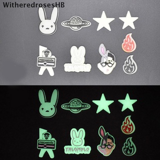 (witheredroseshb) 10 piezas de pvc luminoso cueva zapatos accesorios bad bunny lindo zapatos decoraciones en venta
