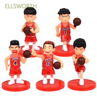 Ellsworth figuras de acción japonesas juguetes para adultos Shohoku Sakuragi Hanamichi figuras juguetes baloncesto jugador Mitsui Hisashi colección modelo Anime Akagi Takenori Rukawa Kaede/Multicolor