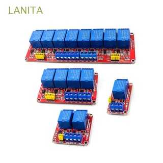 LANITA Durable Relay Module 1/2/4/8 Channel Modules Solid State Relay Module with Optocoupler For Arduino Low Level Trigger 5V 12V Relays High Level Trigger Extend Board