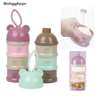 [nnhgghopr] 3 capas de estilo oso portátil bebé caja de almacenamiento de alimentos esenciales cereales bebé venta caliente