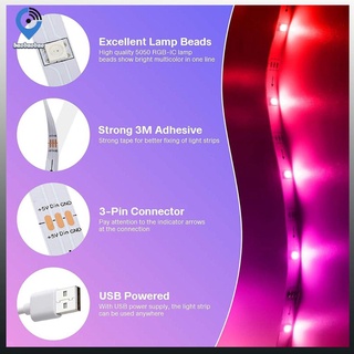 Rgb LED tira de luces con aplicación y Control remoto USB LED TV luces de fondo