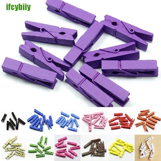 Ifcybiiy 20-100 pzs Mini clavijas De madera/Clips fotográficos/35mm De color Dwkm