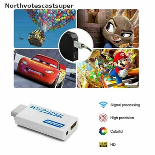 Northvotescastsuper Portable Wii to HDMI Wii2HDMI Full Video Cable HD TV Converter Audio Adapter NVCS