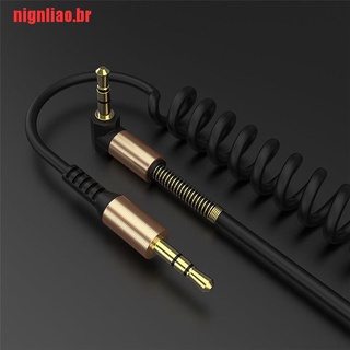 [nignliao]Cable auxiliar macho a macho de 3.5 mm en forma de L para coche Aud