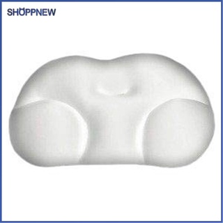 Shoppnew almohada ergonómica para dormir en la nube absorbente sudor transpirable soporte de cuello almohada de enfermería