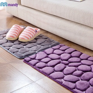 mandy Bath Rug Non-slip Absorbent Soft Memory Foam Bathroom Carpet Shower Floor Mat mandy