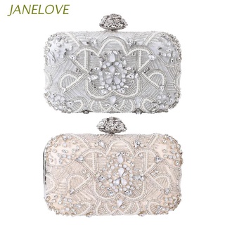JLOVE - bolso de embrague para mujer, diseño de diamantes de imitación, bolso de embrague brillante